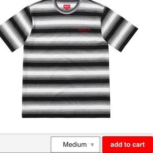 Supreme Gradient Striped S/S Tee